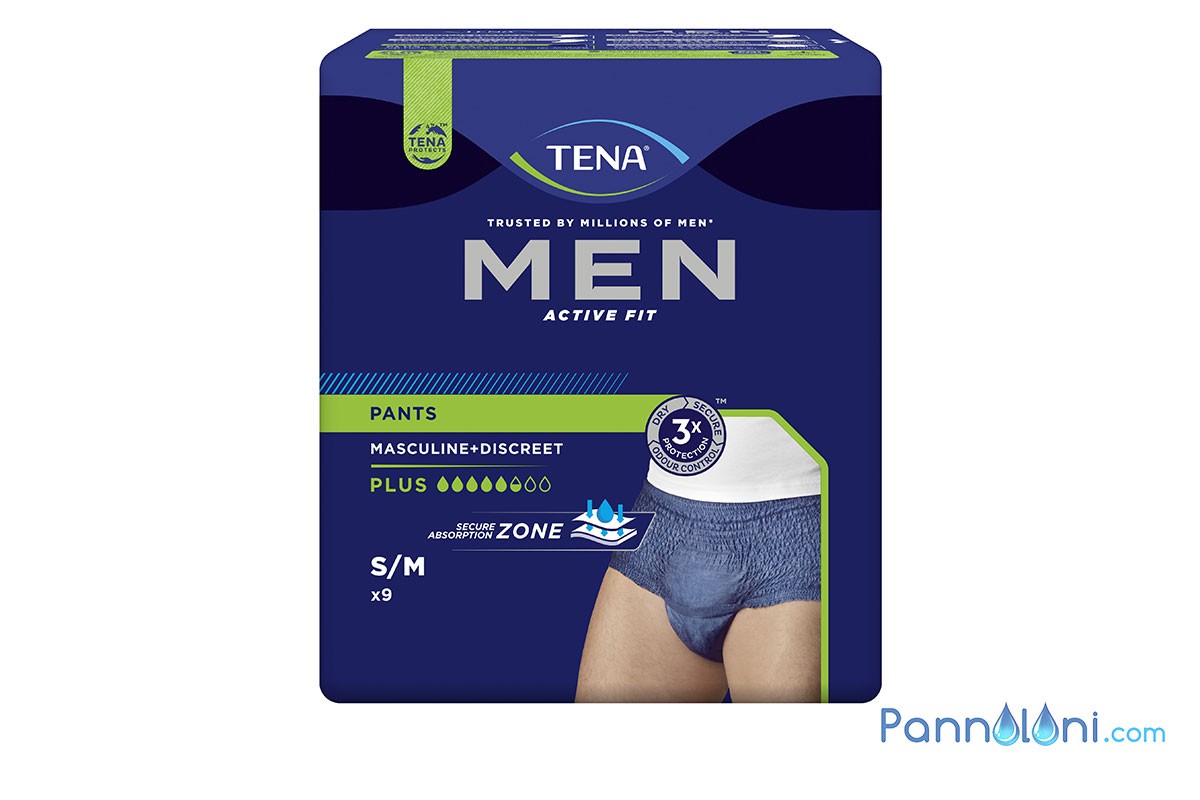 Pants per Uomo Monouso Blu Tena Men Active Fit - sconto 21%
